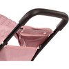Gotz 3‑Wheel Doll Buggy “Soft Mood” – Compact Grey‑Pink Doll Stroller with Sunshade, Soft Handle & Storage Basket – Fits Dolls up to 19.5" – Ages 3+ - Doll Accessories - 9