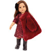 Gotz Hannah Jubilee Doll & Her Dog Polly 19.5" Fully Articulated Vinyl Doll with Burgundy Sequin Dress, Plush Coat, and Certificate (Limited Jubilee Edition) - Dolls - 6
