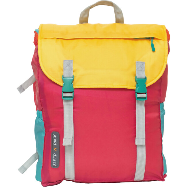 Sleep-N-Pack™ Big Kid Size Sleeping Bag Backpack ,Color Block Sunset Ombre