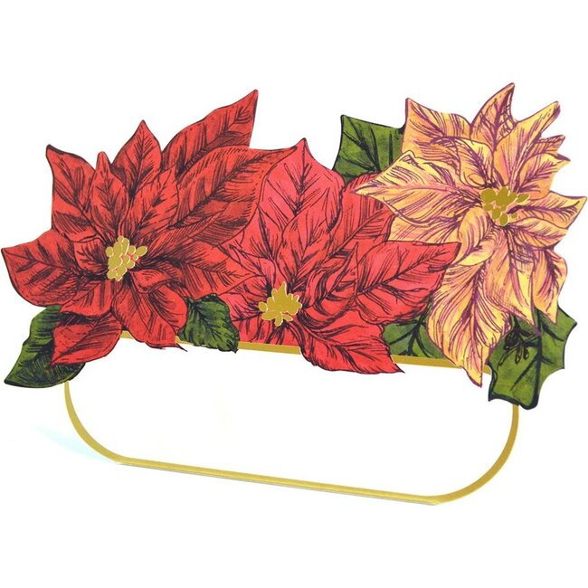 Poinsettia Place Card