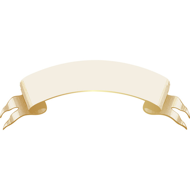Classic Gold Banner Table Accent