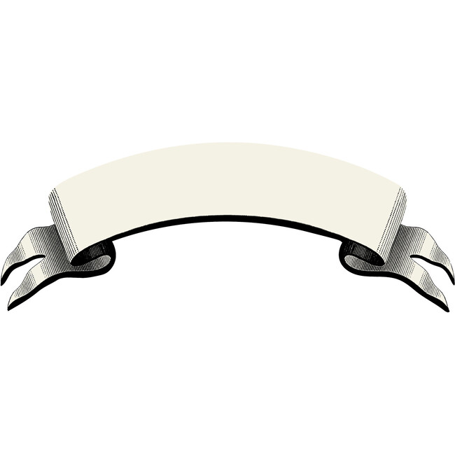 Classic Black Banner Table Accent