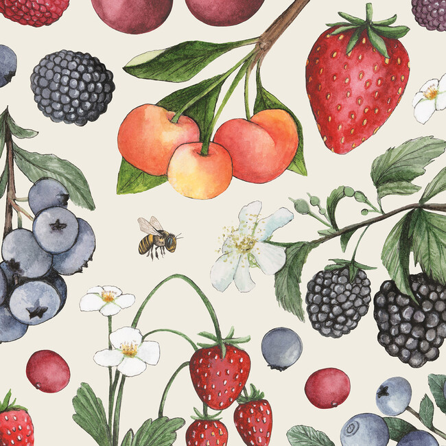Wild Berry Cocktail Napkin, Set of 20
