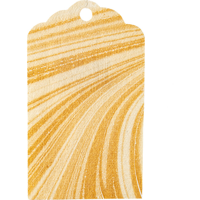 Gold Leaf Marbled Tags, Set of 12 - Paper Goods - 1