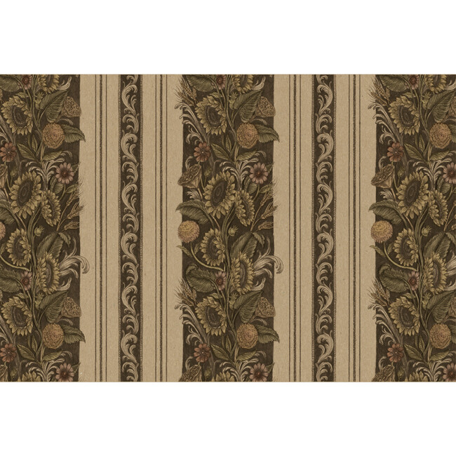 Vintage Sunflower Stripe Placemat, Set of 18