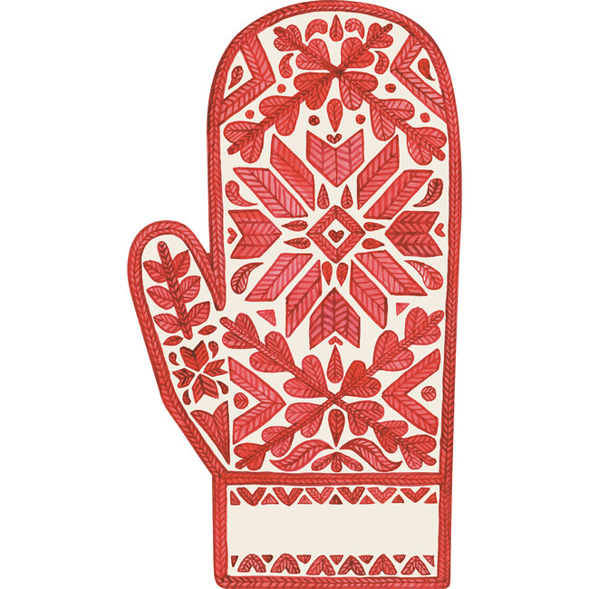 Fair Isle Mitten Table Accent, Set of 12
