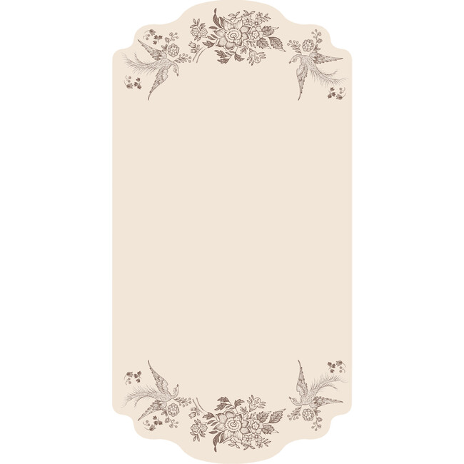 Brown Asiatic Pheasants Table Card, Set of 12