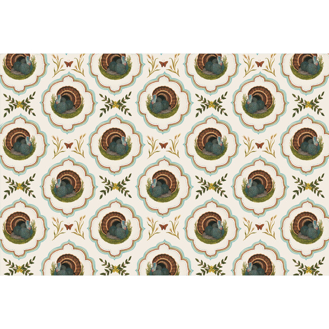 Heritage Turkey Meadow Placemat, Set of 18