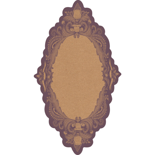 Fable Toile Table Accent, Purple And Tan