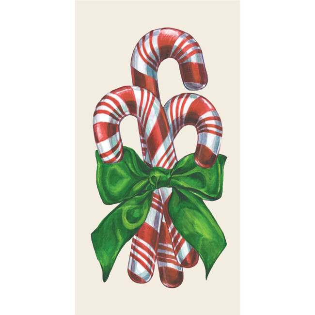 Candy Cane Guest Napkin, Multi