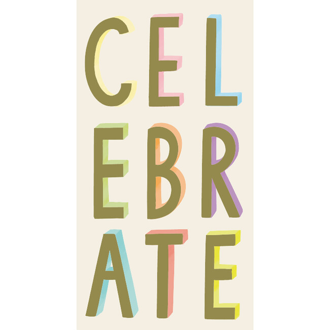 Celebrate Guest Napkin, Multi