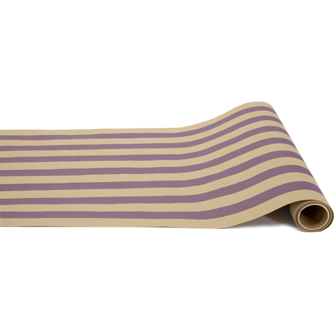 Kraft Purple Classic Stripe Runner, Purple And Tan - Tabletop - 1