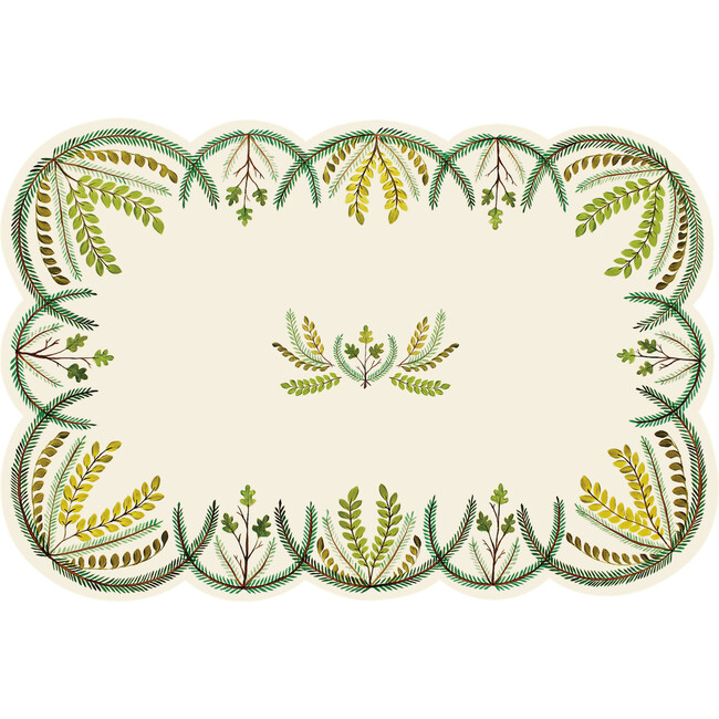 Scalloped Seedling Placemat - Paper Goods - 1