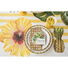 Bamboo Lattice Guest Napkin, Brown And White - Tabletop - 2