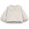 Pointelle Sweater, Beige - Sweaters - 1 - thumbnail