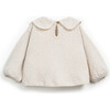 Pointelle Sweater, Beige - Sweaters - 2