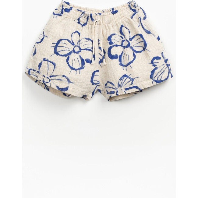 Floral Woven Shorts, Cream - Shorts - 1