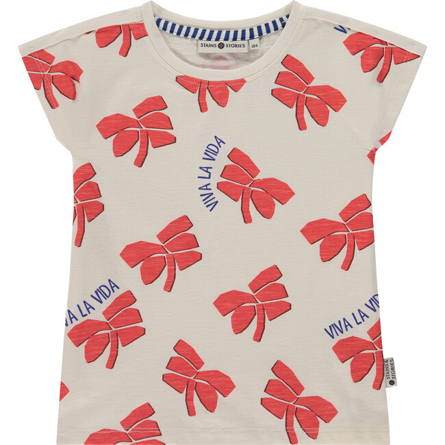 Viva la Vida' Short Sleeve T-Shirt, Off White Multi - T-Shirts - 1