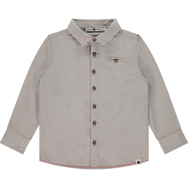 Button Up Shirt, Dark Royal Stripes