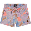 Retro Cinched Waist Shorts, Purplehaze - Shorts - 1 - thumbnail