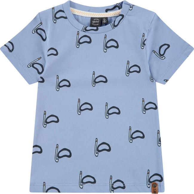 All-Over Snorkel Graphic T-Shirt, Sky