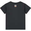 Hippo In Swim Trunks Graphic Print T-Shirt, Smoke - T-Shirts - 2