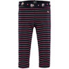 Striped Leggings, Blue Night - Jeans - 1 - thumbnail