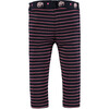 Striped Leggings, Blue Night - Jeans - 2 - thumbnail