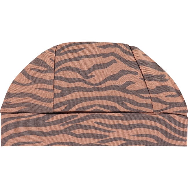 Knit Animal Print Baby Hat, Mocha