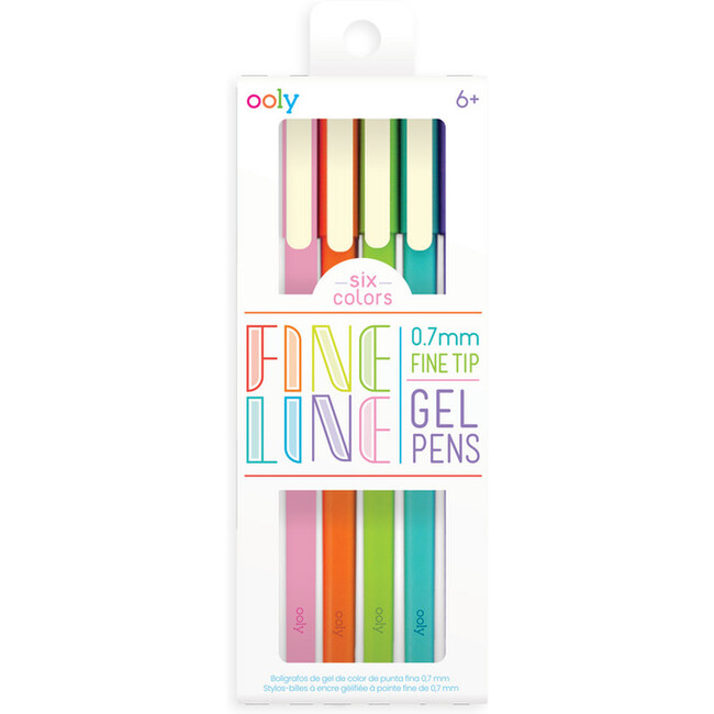 Fine Line Colored Gel Pen (Set of 6)