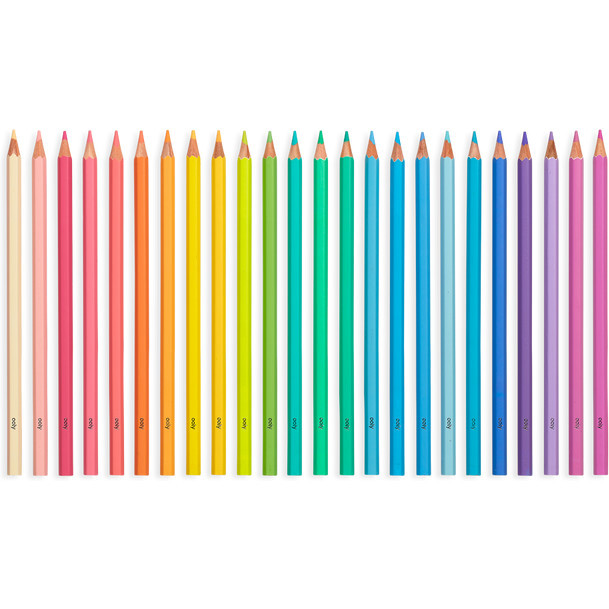 Pastel Hues Colored Pencils (Set of 24) - Art Supplies - 2