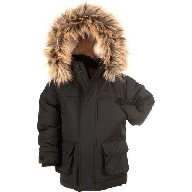 Denali Down Coat, Black - Coats - 1