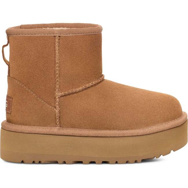 Classic Mini Platform Boots, Beige