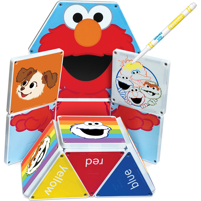 Sesame Street Coloring with Elmo Doodle Tile Set - Magnetic Tiles - 1