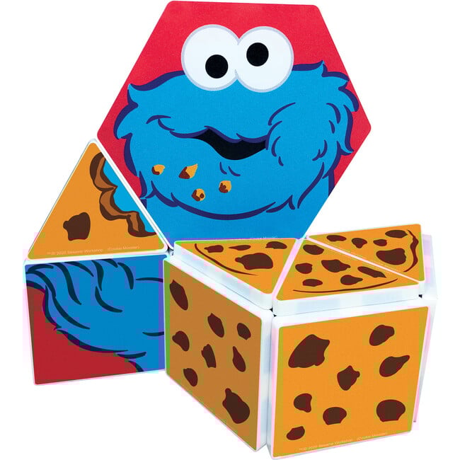 Sesame Street Cookie Monster's Shapes Magnetic Tile Structures