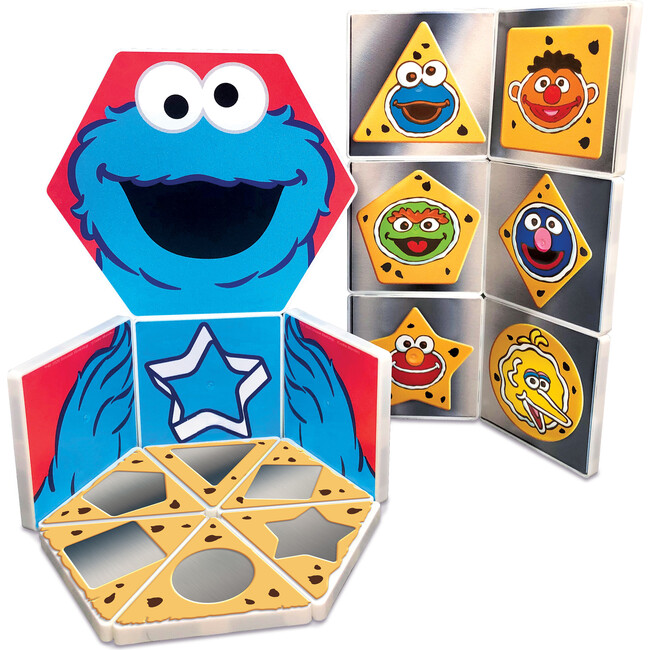 Sesame Street Cookie Monster's Shapes Magnetic Tile Structures - Magnetic Tiles - 3