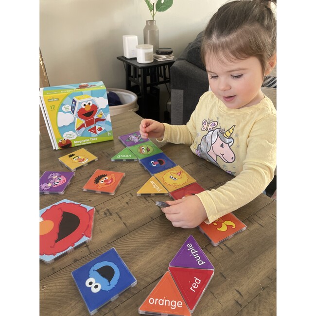Sesame Street Colors with Elmo Magnetic Tile Structures - Magnetic Tiles - 4