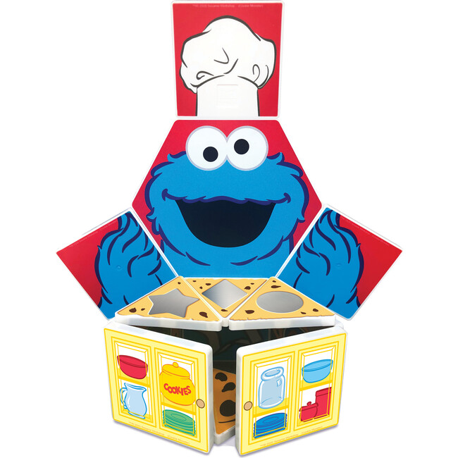 Sesame Street Cookie Monster's Shapes Magnetic Tile Structures - Magnetic Tiles - 6