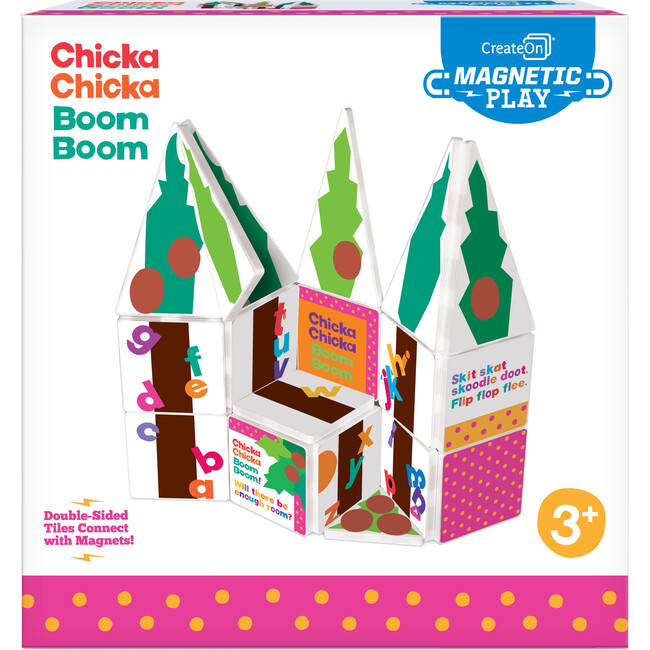 Chicka Chicka Boom Boom Magna-Tiles® Structures® Set, Age 3+, 19 Pieces by CreateOn - Magnetic Tiles - 6