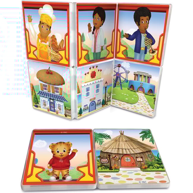 Daniel Tiger's Neighborhood, Ride Along Trolley Magna-Tiles Structure Set - Magnetic Tiles - 2