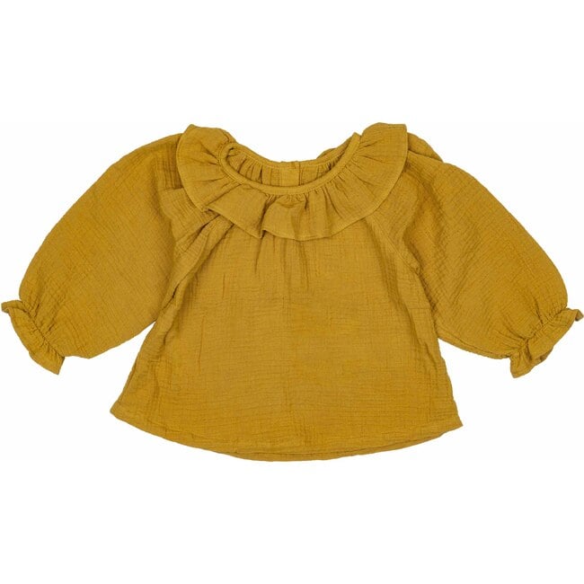 Ruffle Blouse, Sunflower