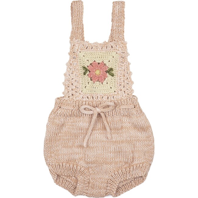 Patchwork Romper, Vintage Blush
