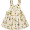 Heart Pocket Overall Dress, Sunflower Field - Dresses - 1 - thumbnail