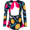 Swimsuit Knot Long Sleeve One Piece, Pink Lemonade - One Pieces - 2