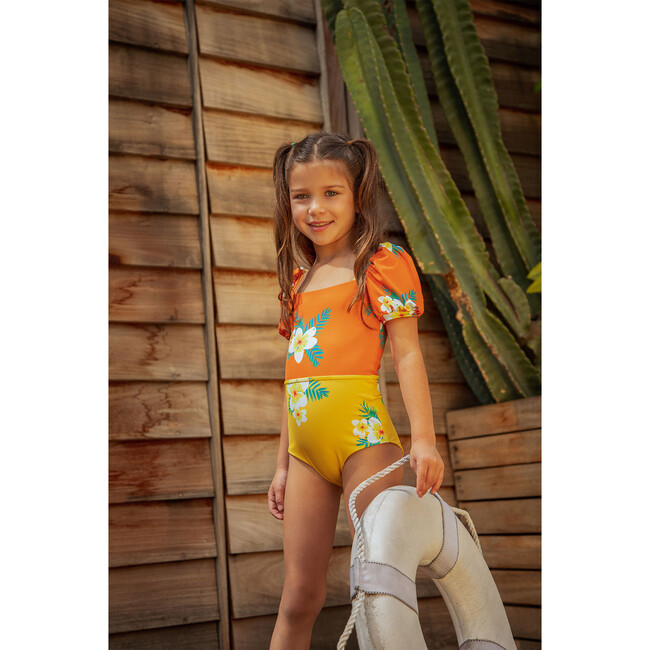 Swimsuit Half Bubble One Piece, Flor De Azahar - One Pieces - 2