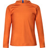 High Neck Back Zipper Rashguard, Orange - Rash Guards - 1 - thumbnail