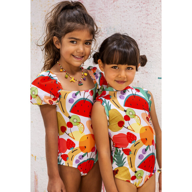 Girls Bubble One Piece Swimsuit, Better Together - One Pieces - 4