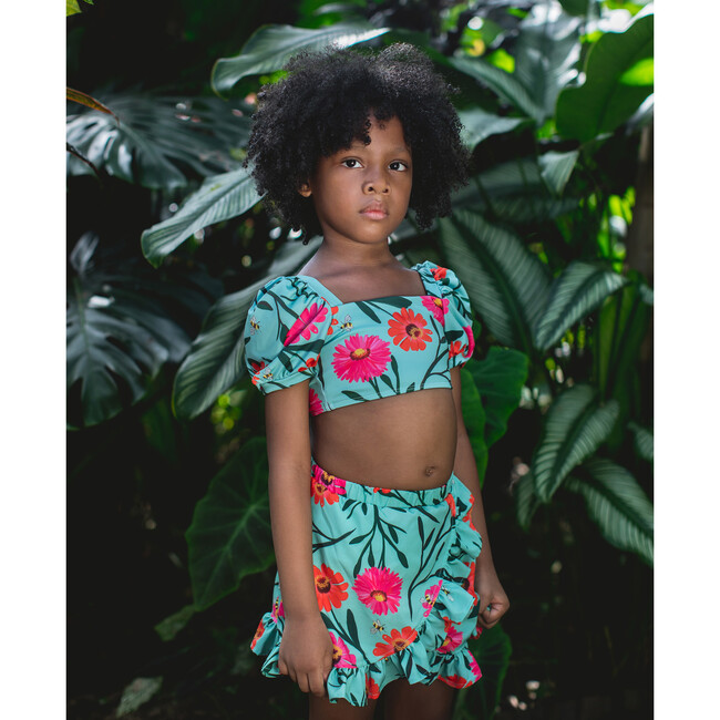 Cross-Over Ruffle Skirt, Abi And Flora - Skirts - 2