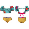 Bubble Short Puff Sleeve Top And Reversible Bikini Bottom, Abi And Flora - Two Pieces - 4