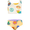 Plaza De Mercado Crudo Sun&Moon Bikini Swimsuit, White - Two Pieces - 1 - thumbnail